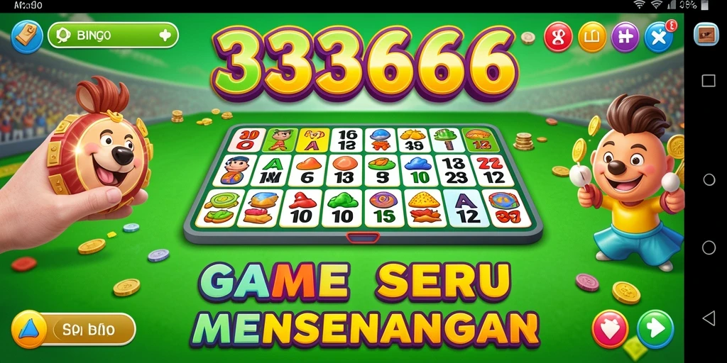 Tampilan gameplay Bingo yang seru dan interaktif di 333666.