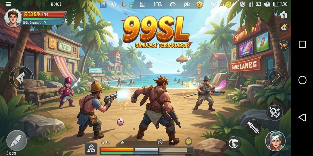 Screenshot gameplay 99SL yang menunjukkan interaksi karakter yang dinamis.