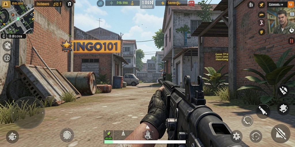 Screenshot gameplay BINGO101 yang menampilkan aksi seru di TPS.