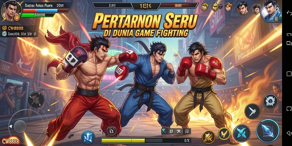 Screenshot CW8888 menampilkan aksi pertarungan yang intens dan mendebarkan.