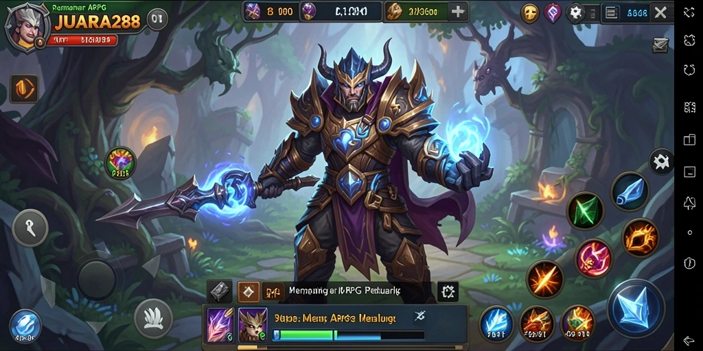 Tampilan menarik gameplay ARPG JUARA288 yang penuh aksi.