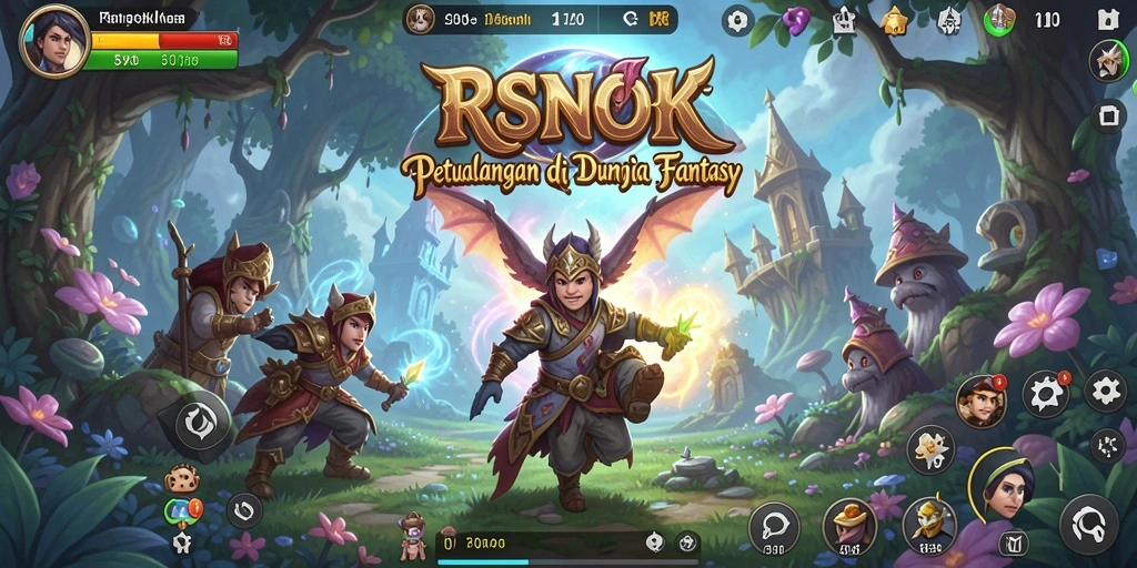 Tampilan RSNOK yang memukau dengan karakter dan lokasi petualangan.