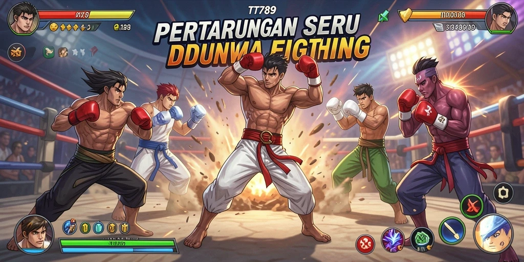Screenshot gameplay TT789 yang menunjukkan aksi pertarungan yang mendebarkan.